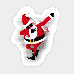 'Dabbing Santa' Hilarous Santa Gift Sticker